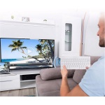 Retoo Juego de Teclado inalámbrico y ratón Compacto de 59 x 113 mm ratón inalámbrico Teclado inalámbrico Gaming Mouse Compacto 285 x 133 mm para PC portátil Ordenador Accesorio QWERTY Layou - Imagen 6