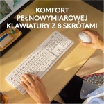 Logitech MK295 Combo de Ratón y Teclado Inalámbricos, Disposición QWERTY US Internacional, Blanco - Imagen 3