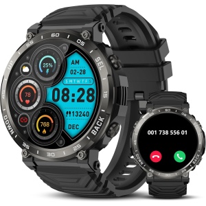 IDEALROYAL S56 Reloj Inteligente Hombre, 1.52" Smartwatch con Llamadas Bluetooth, Oxímetro, Monitor de Sueño, Deportivos Impermeable IP68 Pulsera Actividad con 110+ Modos Deportivos para Android iOS