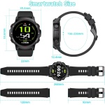 IDEALROYAL S52 Reloj Inteligente Hombre, 1.39" Smartwatch con Llamadas Bluetooth, Pulsómetro, Monitor de Sueño, Deportivos Impermeable IP68 Pulsera Actividad con 110+ Modos Deportivos para Android iOS - Imagen 7