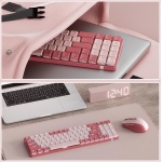Redragon BS8772 Combinación inalámbrica de teclado y ratón 75% 78 teclas 2,4 GHz inalámbrico de bajo perfil teclado con batería recargable, retroiluminación azul única 2400 DPI ratón ergonómico - Imagen 5