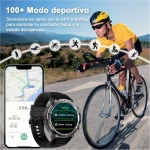 IOWODO W50 Reloj Inteligente Hombre Mujer,Smartwatch,1.39 TFT con Funciún Llamadas y Whatsapp Mensajes Bluetooth 5.0,para iOS Android Teléfono (Negro-1) - Imagen 5