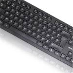 SIMPLETEK - Kit de ratón y teclado negro inalámbrico 2.4 G Layout FR francés | Teclado francés AZERTY | Teclado numérico ratón ergonómico 3 teclas receptor USB - Imagen 5
