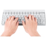 Perixx PERIDUO-712 - Juego de Teclado y ratón inalámbricos (tamaño Mini, con Nano Receptor, 2,4 GHz), Color Blanco - Imagen 8