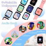Lylica Reloj Inteligente Niños - Smartwatch Niño para y Niña con Podómetro, 19 Juegos, Llamadas, SOS, Música, Linterna, Juguetes para niños de 3-12 años Navidad Cumpleaños Regalo (Rosa) - Imagen 2