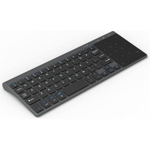 ANSO Teclado InalaMbrico Delgado 24G con Panel TaCtil NuMero de