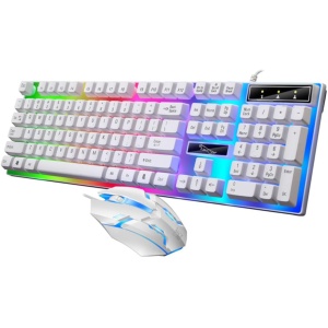 ARTIBETTER Colocar Ratón con Cable USB Accesorios De Juego Teclado Led y Teclado USB y Teclado Iluminado Teclado con Cable De Computadora Teclado Inalambrico Teclado Cableado