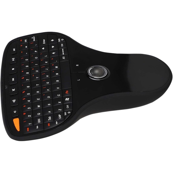 ASHATA Mini Teclado Inalambrico de 24 GHz con Raton Trackball