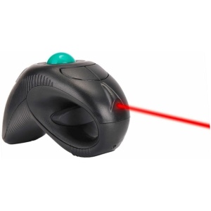 Artibetter ratón de Mano Raton USB ratón USB Ratones inalambricos Teclas Raton inalambrico portátil ratón controlado con el Pulgar Ratón con Puerto USB ratón de Bola de Seguimiento Black