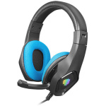 Auriculares gaming fury phantom negro azul - Imagen 1