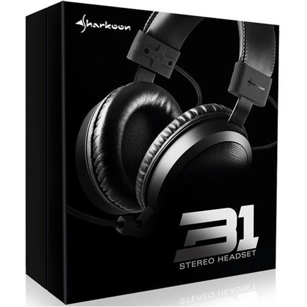 Auriculares gaming sharkoon b1 negro microfono