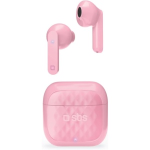 Auriculares inalambricos magneticos sbs teearairfreetwsbtp rosa