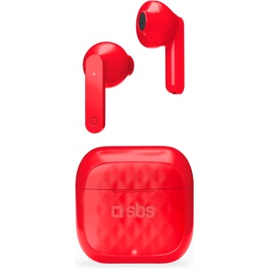 Auriculares inalambricos magneticos sbs teearairfreetwsbtr rojo