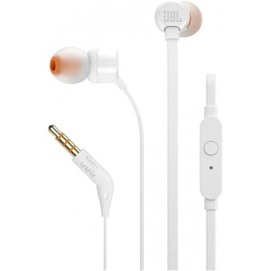 Auriculares intrauditivos jbl t160 white
