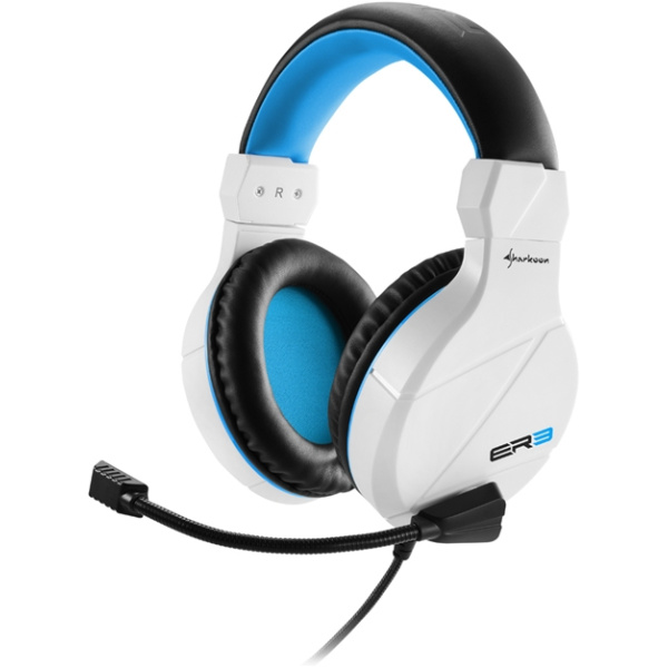 Auriculares sharkoon rush er3 blanco microfono