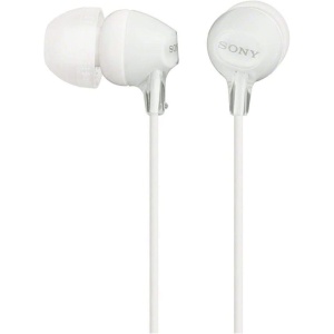 Auriculares sony mdrex15lplw boton blanco