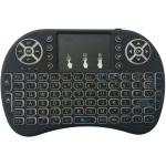 BD Electrics Mini teclado inalámbrico con panel táctil, ratón, retroiluminación LED, batería recargable incorporada, teclado USB de 2.4 GHz para Android TV Box Raspberry Pi PC Tablets Smart TV IPTV - Imagen 1