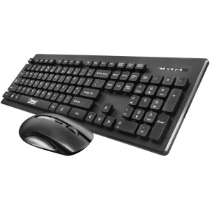Backbayia Teclado de Juego/Teclado Inalámbrico y Ratón Juego Mando a Distancia con Receptor USB