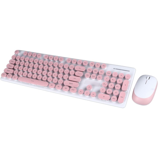 Bewinner Combo de Raton y Teclado Inalambrico con Diseno de