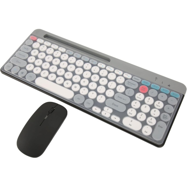 Bewinner Raton con Teclado Inalambrico de Modo Doble Uso Comodo