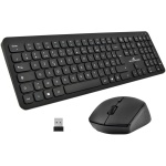 Bluestork - Pack Easy Slim Teclado y Ratón Inalámbrico - Wireless - Silencioso - Diseño Ultra Silm - AZERTY FR (Negro) - Imagen 1
