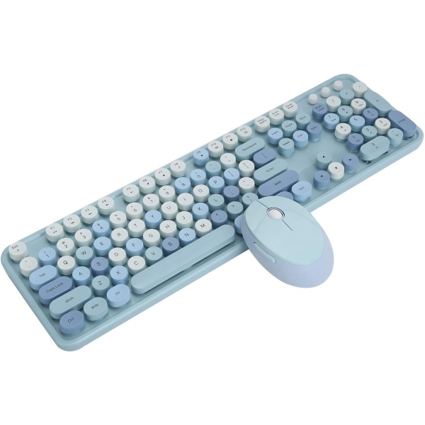Bonito Juego de Teclado y Raton Inalambrico para Escritorio de