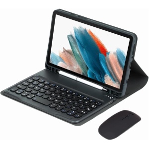 CLALOC Funda Teclado para Samsung Galaxy Tab A9 11 Pulgadas 2023 Tablet SM-X210/X216/X218 con Ratón,Teclado Bluetooth Inalámbrico Desmontable Funda Soporte Stylus para Tab A9 Plus,Negro