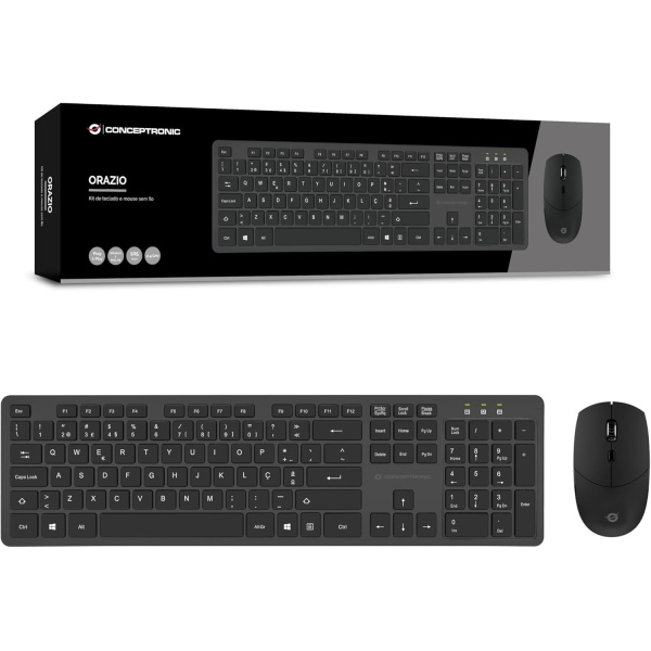 CONCEPTRONIC ORAZIO01PT Kit de Teclado y raton inalambrico portugues
