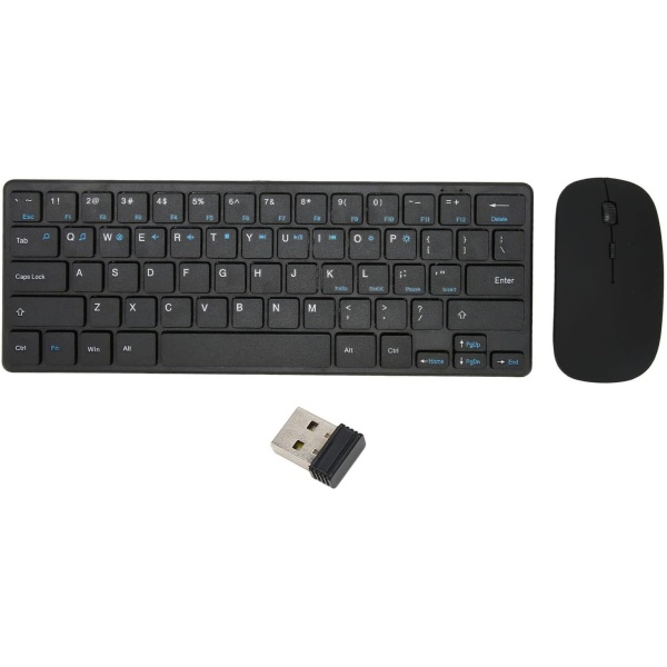Combinacion de Raton y Teclado Inalambrico 24G con Diseno Ergonomico