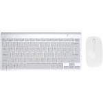 Combo De Teclado Y Ratón, Sensación Cómoda Textura Fuerte Teclado Inalámbrico Combo De Ratón Escritura Más Suave Y Receptiva para Escritorio para para(Plata) - Imagen 1