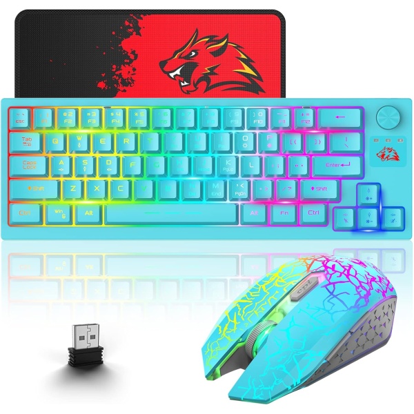 Combo Teclado y Raton Inalambrico para Windows 24 GHz con