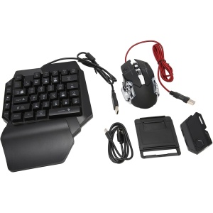 Combo de Adaptador de Ratón con Teclado, Juego Compacto de Convertidor de Ratón y Teclado para Juegos, Puerto USB Inalámbrico con Cable, sin Retardo para Teléfono para Armonía