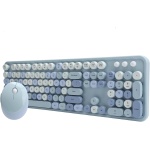 Combo de Mouse Teclado Inalámbrico Ratón Inalámbrico Juego de Mouse con Teclado de 104 TeclasCuter ARY, Combo de Mouse y Teclado Inalámbrico Unidad USB Omic Hanical Hand Feel - Imagen 1