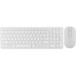 Combo de Ratón Inalámbrico Multifuncional con Teclado 2,4G, Alta Sensibilidad, sin Retraso para Oficina y Juegos (White) - Imagen 1
