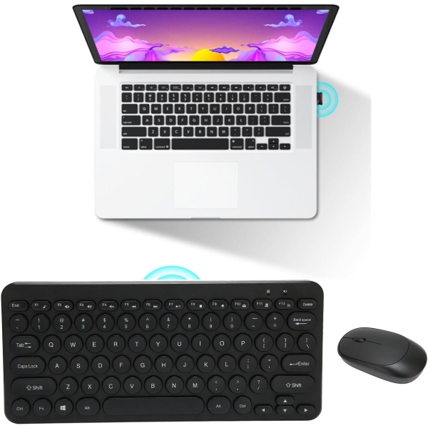 Combo de Raton y Teclado Inalambrico Teclado Impermeable de 78
