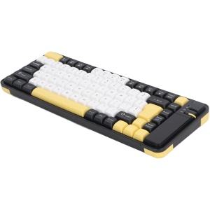 Combo de Teclado Inalámbrico y Ratón con Diseño de 84 Teclas, Diseño de Color de Contraste, Modo de Suspensión Automática, Inalámbrico 2,4G y para Viajes de Oficina (Yellow)