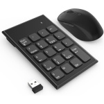 Combo de Teclado Numérico y Raton Inalámbrico 2.4G con 3 DPI Ajustables 800/1200/1600, Raton y Teclado Numérico USB Portátil para Computadora Portátil, PC de Escritorio y Notebook,con UN Receptor USB - Imagen 1