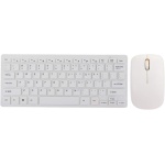 Combo de Teclado y Mouse, Juego de Mouse de Teclado inalámbrico 2.4G con Protector de Teclado Receptor USB para Juegos de Oficina portátiles(White) - Imagen 1
