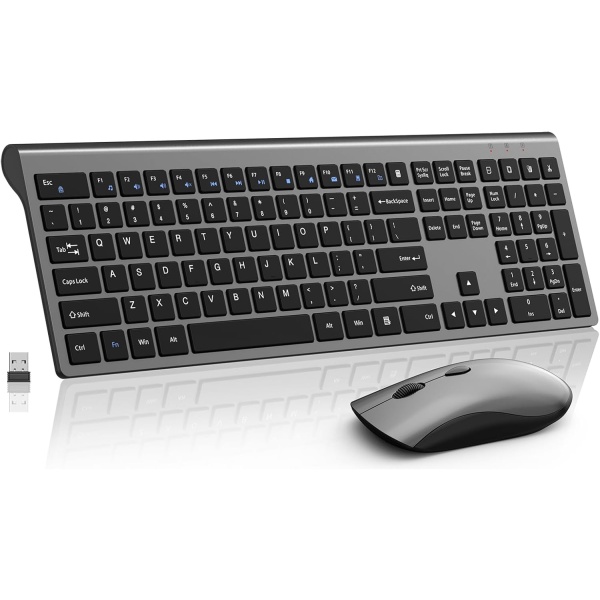 Combo de teclado y mouse inalambricos teclado delgado y delgado