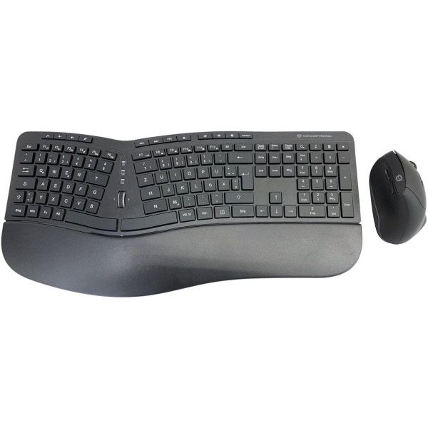 Conceptronic ORAZIO02DE Ergo Juego de Teclado ergonomico y raton