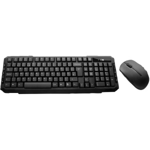 Conjunto combinado de teclado y ratón inalámbrico, conector de ordenador, método de conexión inalámbrico Rf, color del teclado negro, tamaño del teclado estándar, Tipo de ratón óptico, Tamaño del