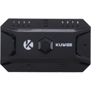 Conversor Bluetooth Hub USB 5.0 Teclado y ratón con cable para adaptador de concentrador inalámbrico, soporta 8 dispositivos para tabletas, portátiles y dispositivos móviles