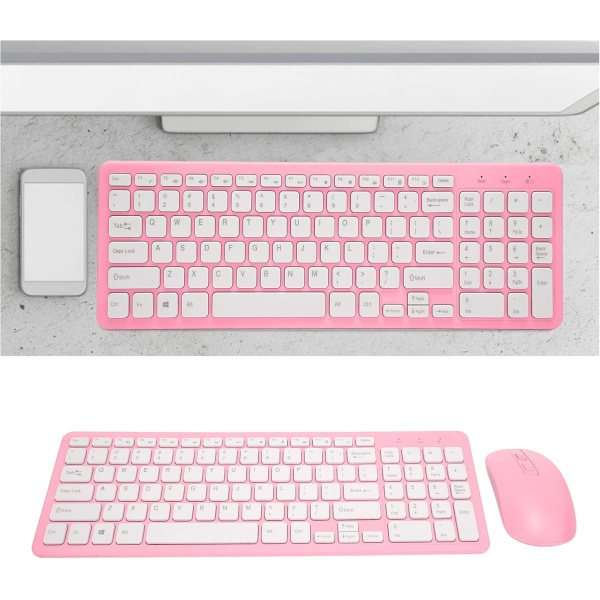 Cuifati Combo de Raton y Teclado Inalambrico Teclado de Oficina