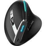 Docooler Ratón Inalámbrico, F-36 Ratón Óptico Inalámbrico Vertical 2.4G Blue-Tooth Mouse luz a Todo Color 8 Teclas de programación Cinco dpi Mouse de Juego Incorporado 730mah batería de Litio Blanco - Imagen 1