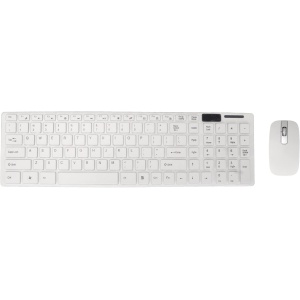 Dpofirs Combinación de Ratón Y Teclado Inalámbrico, Combinación de Teclado Y Ratón Portátil Compacto Silent2.4G Ultrafino 1600 PPP 78 Teclas para Juegos de Oficina en Casa