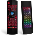 Duendhd RatóN de para TV Box, Mini Teclado InaláMbrico RatóN Remoto de Control Aprendizaje IR MX3 Pro RetroiluminacióN RGB - Imagen 1