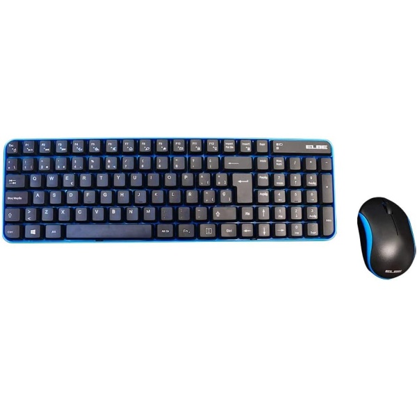 Elbe PTR 101 Pack Teclado y raton inalambricos emparejamiento automatico