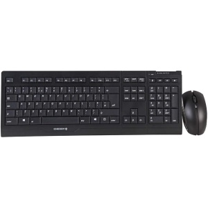 Escritorio/USB encriptado, conector de ordenador inalámbrico, método de conexión inalámbrica - Rf, teclado color negro, tamaño de teclado estándar, tipo de ratón infrarrojos, diseño de teclado Qwerty