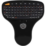 Focket 2,4G USB Multimedia Keyboard... Mini USB Keyboard Teclado QWERTY Teclado Inalámbrico del Ratón, Teclado Inalámbrico con Trackball, para Ordenador para Windows 2000 XP Vista 7 - Imagen 1