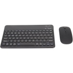 Fockety Teclado y Ratón Inalámbricos, Combinación de Teclado y Ratón Inalámbricos para Juegos de 10 Pulgadas con Receptor USB Inalámbrico de 2,4 GHz, Juego de Teclado y Ratón Bluetooth (Negro) - Imagen 1